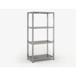 Επαγγελματική ραφιέρα ανοξείδωτη επιδαπέδια με 4 ραφια 160χ50χ180 εκ ID-RAFA160