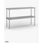 Επαγγελματική ανοξείδωτη ραφιέρα επιτραπέζια με 2 ράφια 110χ30χ70 εκ ID-RAFI.EPD110