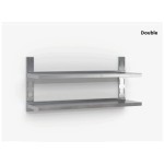 Επαγγελματική ανοξείδωτη ραφιέρα επιτοίχια με 2 ράφια 140X35X53 εκ ID-RAFI.D140