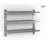 Επαγγελματική ανοξείδωτη ραφιέρα επιτοίχια με 3 ράφια 160X35X85 εκ ID-RAFI.T160