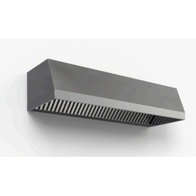 Επαγγελματική φούσκα-χοάνη τοίχου ανοξείδωτη 297χ90χ58 εκ ID-FOUSK.T.297