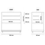 Βιτρίνα συντήρησης Snack - Ζαχαροπλαστικής DELUXE 123 PSV