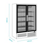 Βιτρίνα κατάψυξης διπλή με ανοιγόμενες πόρτες ACM120 HO-27.50.062.0001