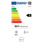 Καταψύκτης με ίσια συρόμενα κρύσταλλα 1300x630x892mm ENERGY CLASS  D