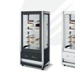 Βιτρίνα κατάψυξη-συντήρηση πανοραμική CRISTAL TOWER 93 RV TB/TNBLACK 