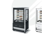 Βιτρίνα κατάψυξη-συντήρηση πανοραμική  CRISTAL TOWER 93LH RV TB/TN BLACK 