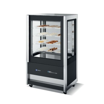 Βιτρίνα συντήρηση πανοραμική  CRISTAL TOWER 93LH RV TN BLACK 