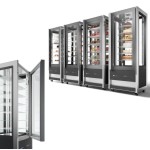  Βιτρίνα συντήρηση πανοραμική CRISTAL TOWER 75 RV TN BLACK