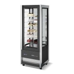  Βιτρίνα συντήρηση πανοραμική CRISTAL TOWER 75 RV TN BLACK