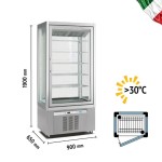 Βιτρίνα κατάψυξη - συντήρηση πανοραμική μονή 600 lt 9314VNP CLASSICA