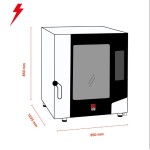 Φούρνος κυκλοθερμικός απευθείας ψεκασμού 6 θέσεων GN 2/1 με ενσωματωμένο πλύσιμο MKF 621 BM 850x1035x850(h)mm