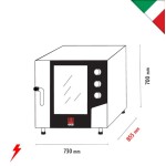 Φούρνος κυκλοθερμικός απευθείας ψεκασμού 5 θέσεων GN 1/1  MK 730x855x700(h)mmF 511 S