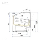 Βιτρίνα παγωτού 12 γεύσεων SUPERCAPRI 120 (H117)