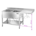 Λάντζα Πλυντηρίου LTA167L2 VT 1600x700x950mm