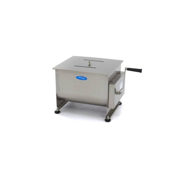 Επαγγελματικό ζυμωτήριο κρεάτων χειροκίνητο επιτραπέζιο 30 λίτρων δύο άξονων 45,5Χ38,5Χ35,5 εκ MAX-09368000