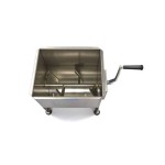 Επαγγελματικό ζυμωτήριο κρεάτων χειροκίνητο επιτραπέζιο 30 λιτρων ενός άξονα 45,5Χ38,5Χ35,5 εκ MAX-09300442