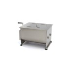 Επαγγελματικό ζυμωτήριο κρεάτων χειροκίνητο επιτραπέζιο 50 λίτρων δύο άξονων 57Χ43,5Χ38,5 εκ MAX-09368002