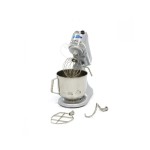 Επαγγελματικό πλανητικό ηλεκτρικό επιτραπέζιο μίξερ 7 λίτρων παστέλ ασημί 42,5χ24χ42,5 εκ MAX-09360755