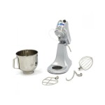 Επαγγελματικό πλανητικό ηλεκτρικό επιτραπέζιο μίξερ 7 λίτρων παστέλ ασημί 42,5χ24χ42,5 εκ MAX-09360755