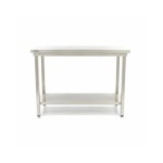 Τραπέζι από ανοξείδωτο χάλυβα 120x70cm Ρυθμιζόμενο ύψος MAX-09364009