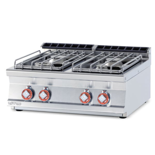 Εστία αερίου τετραπλή Lotus 80x70.5x28 εκ PCT-78GP POWER
