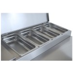 Ψυγείο Συντήρηση Saladette με 3 πόρτες για 10 GN 1/4 185X70X85/95 εκ BM-PIMG185