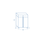 Θάλαμος Κατάψυξης QN 12 - GN2/1 1400X823X2075 ENERGY CLASS D 