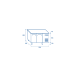 Ψυχόμενος Πάγκος QN 2100 - GN 1/1 (ME ΓΥΑΛΙΝΗ ΠΟΡΤΑ)