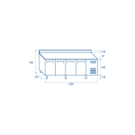 Ψυχόμενος Πάγκος Κατάψυξης QN 4200 - GN 1/1 (ME ΓΥΑΛΙΝΗ ΠΟΡΤΑ)
