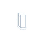 Θάλαμος συντήρησης QR 6 - GN2/1 685X823X2075 ENERGY CLASS C
