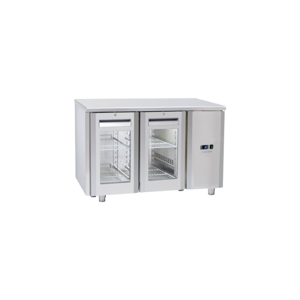 Πάγκος συντήρησης QRG 2100SG - GN 1/1 (ΑΠΟΜΑΚΡΥΣΜΕΝΗΣ ΣΥΝΔΕΣΗΣ REMOTE/ ΜΕ ΓΥΑΛΙΝΗ ΠΟΡΤΑ)