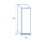 Ψυγείο αναψυκτικών συντήρηση QRX 400 - 400 Lt