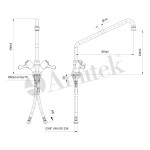 Βρύση RBT100F42Χ17Χ9