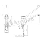 Βρύση RBT200B 42Χ17Χ9