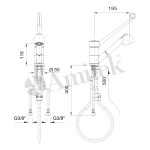 Βρύση RBT210E 42Χ17Χ9