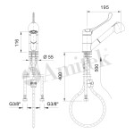 Βρύση RBT220G 42Χ17Χ9