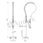 Επιτοίχια Μονάδα Ντους RBT300M 35Χ38Χ8