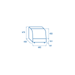 Βιτρίνα πάγκου συντήρησης RC 100B - 100lt