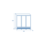 Ψυγείο αναψυκτικών RCG 1900B 1200 λίτρων