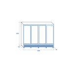 Ψυγείο αναψυκτικών RCG 2500 2.300 λίτρων