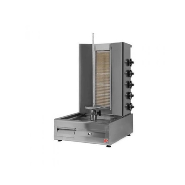 Γυριέρα αερίου με 5 εστίες οριζόντιες για 25-30 kg PN-RGD50 55X70X86 εκ