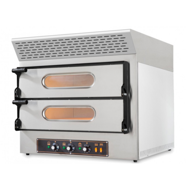 Επαγγελματικός Φούρνος Πίτσας συν καπέλο με φίλτρα Ενεργού Άνθρακα Resto Italia 74x60/74x60 εκ RST-KUBE-2EVO