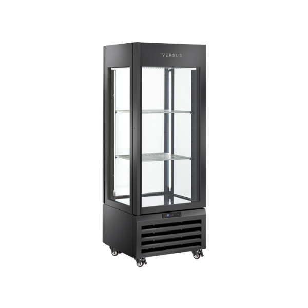 Πανοραμική βιτρίνα κρασιών RV 404B συντήρηση 440lt (μαύρο χρώμα)