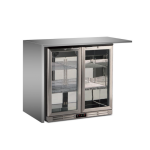 Ψυγείο βιτρίνα συντήρηση επιτραπέζιο με 2 πόρτες 90x53x89.6 εκ S 198 XH