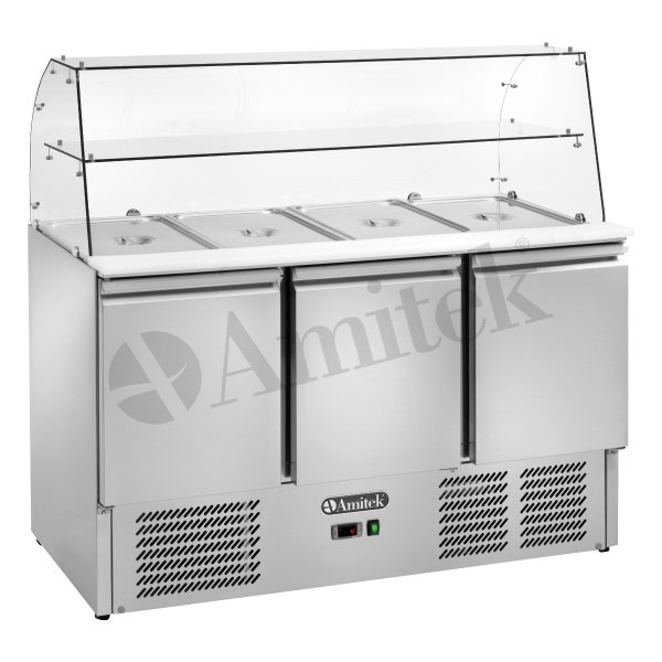 Στατικό Ψυχόμενο Ψυγείο Σαλατών GN1/1 AK943GQ 137Χ71Χ130