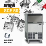 Παγομηχανή με σύστημα ψεκασμού & παγάκι Gourmet 48Kg SCE 50 Xsafe