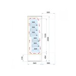 SLIM GD 100 Self service συντήρησης με ανοιγόμενες πόρτες 98,6x64,5x205 εκ SLIM GD 100