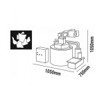 Μηχανή για παγολέπι 1650Kg SCALA 1500 SPLIT