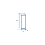 Όρθιος καταψύκτης TNG 390 300 lt.