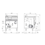 Ανατρεπόμενο τηγάνι ηλεκτρικό 50Lt BR50-78ETF/I 800x705x900